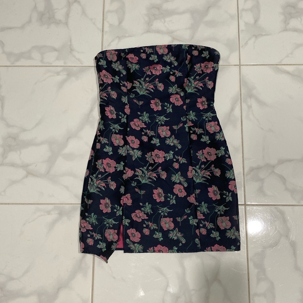 About Us floral dress